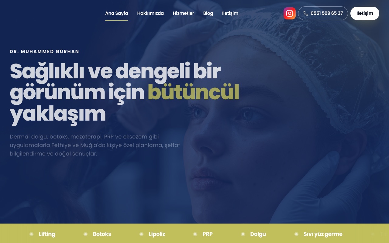 Anteprima del sito Dr. Muhammed Gürhan