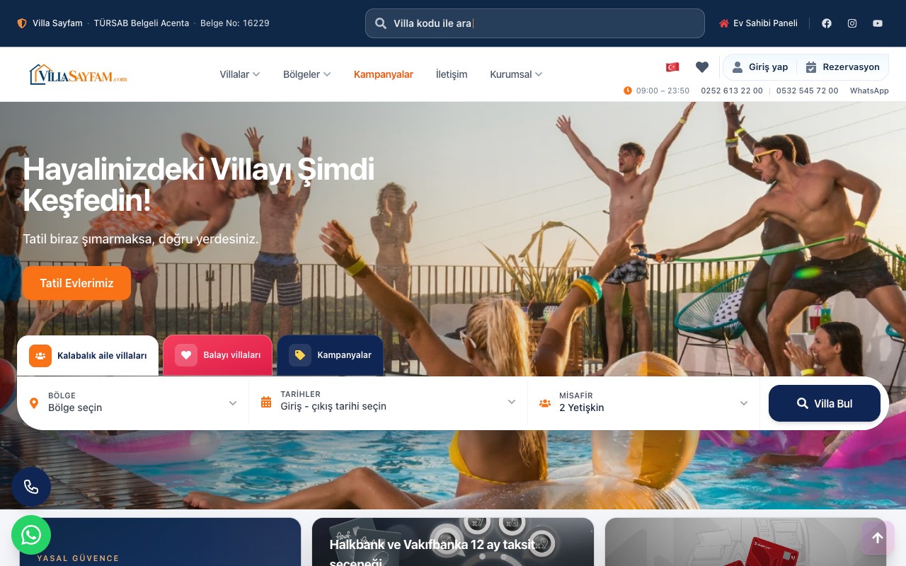 Anteprima del sito Villa Sayfam